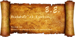 Budaházi Evelin névjegykártya